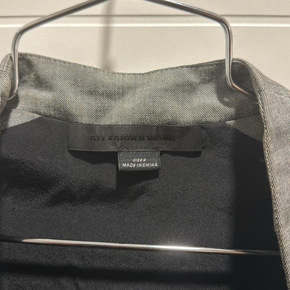 Alexander Wang Gray blazer. With black velvet back - Picture 5 of 8